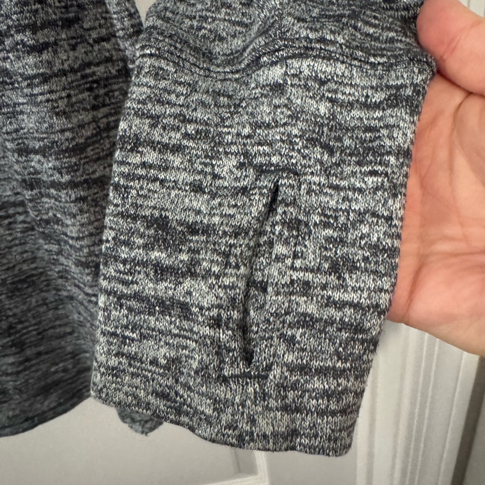 Athleta Gray Marled Long-Sleeve Pullover - Picture 2 of 8